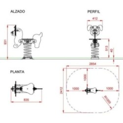 Balancin muelle PERRO