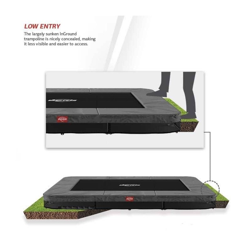 Cama elástica BERG InGround Ultim Favorit 410 + Red Comfort