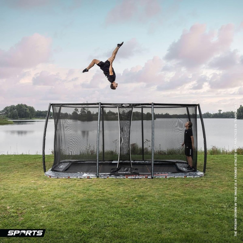 Cama elástica BERG Ultim Pro Bouncer FlatGround 500 + Red Deluxe XL