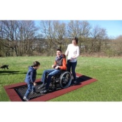 Cama elástica para sillas de ruedas