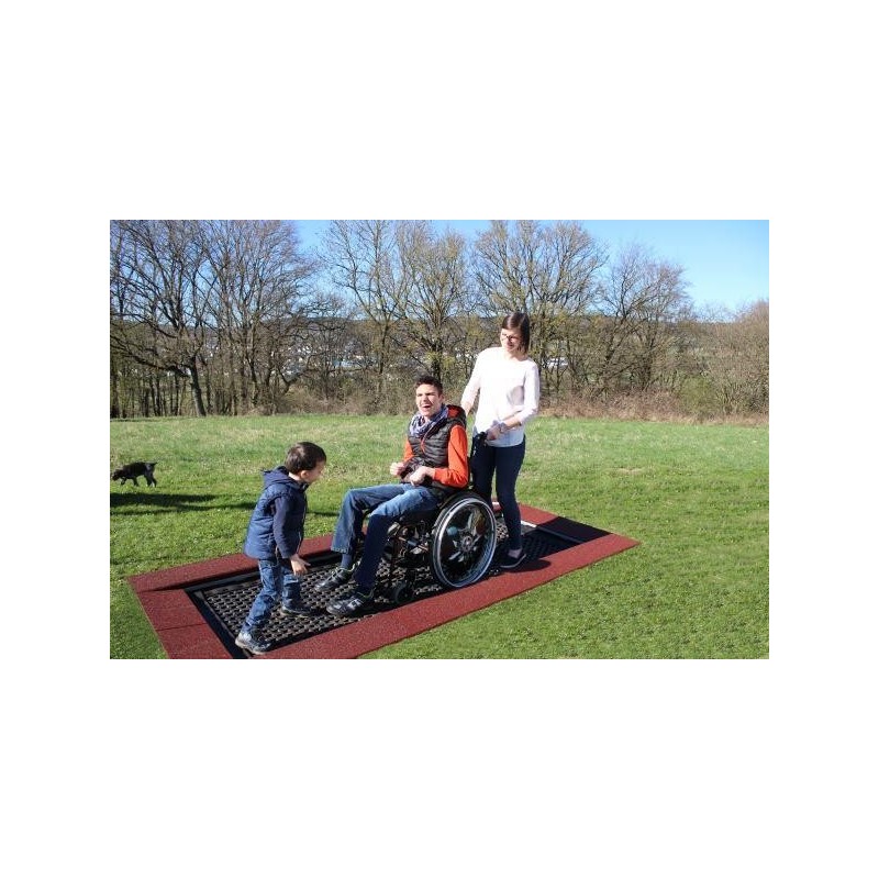 Cama elástica para sillas de ruedas