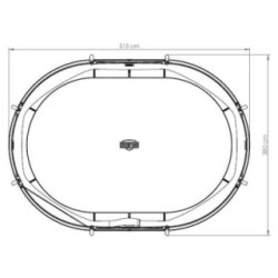 Cama elástica BERG InGround Grand Champion 520