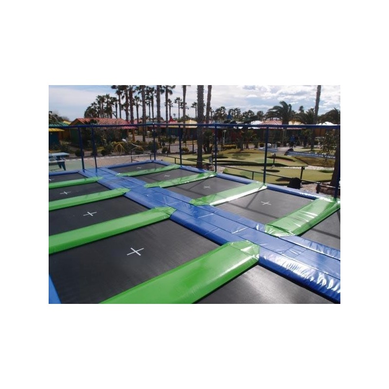 Camas elásticas en batería rectangulares