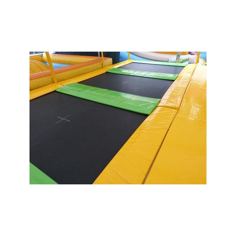 Camas elásticas en batería rectangulares