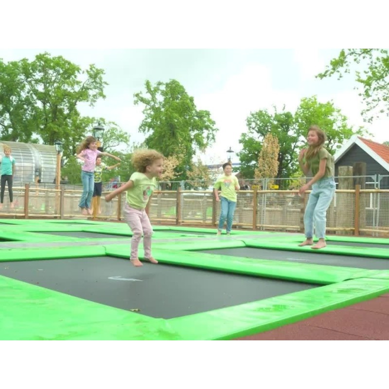 Camas elásticas en batería rectangulares