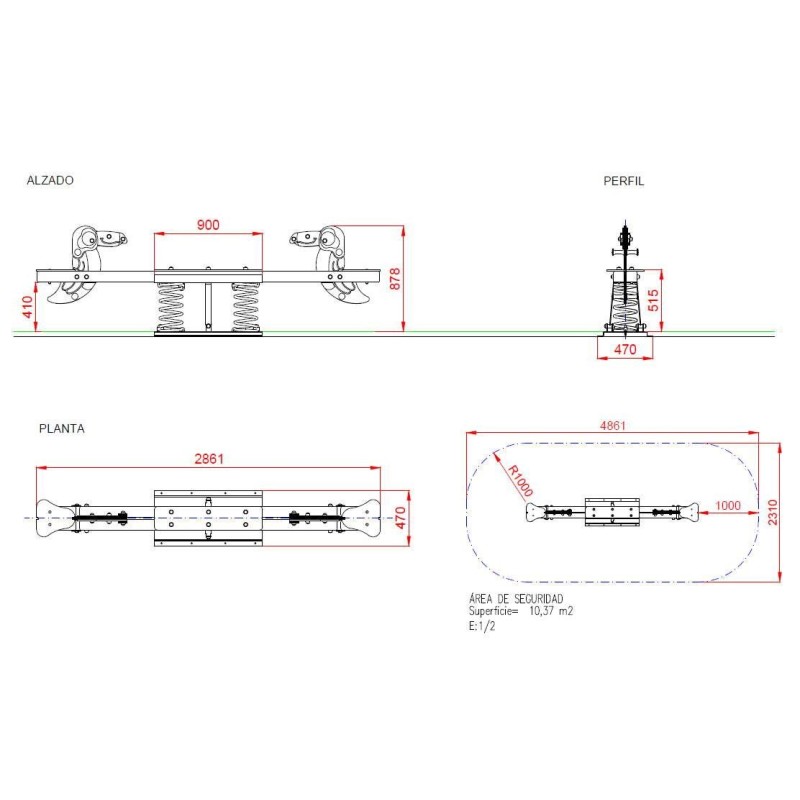 Balancín sube y baja TUCÁN