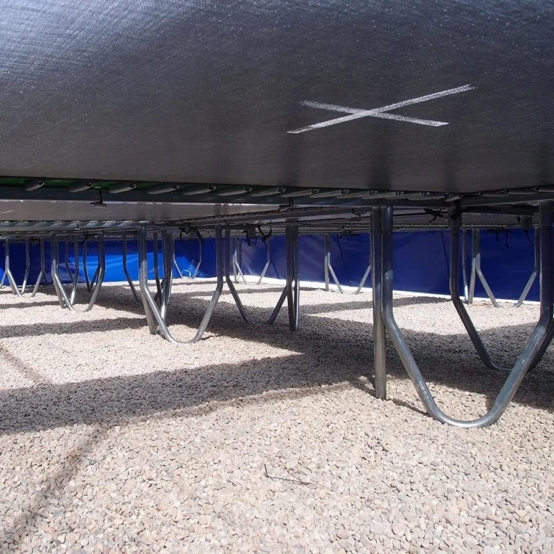 Camas elásticas en batería cuadradas