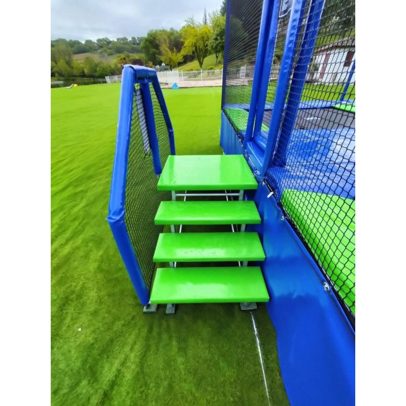 Camas elásticas en batería cuadradas