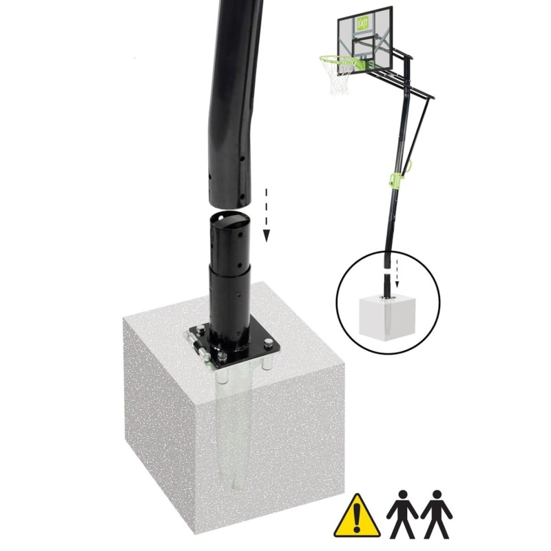 Canasta de baloncesto Galaxy fija (aro fijo)