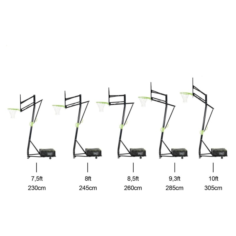Canasta de baloncesto Galaxy transportable (aro rígido)