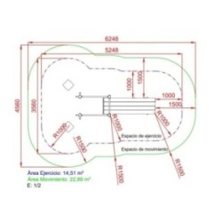 Banco de Abdominales y doble Barra