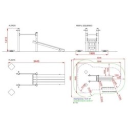 Banco de Abdominales y doble Barra