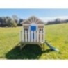MASGAMES VISBY casa de brincar elevada [60 cm de altura] madeira com painéis