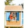 MASGAMES VISBY casa de brincar elevada [60 cm de altura] madeira com painéis