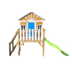 MASGAMES VISBY casa de brincar elevada [90 cm de altura] madeira com painéis
