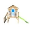MASGAMES VISBY casa de brincar elevada [90 cm de altura] madeira com painéis