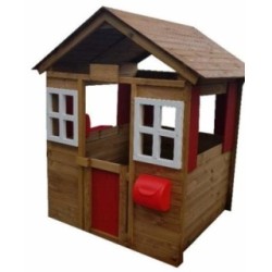 Casinha infantil de madeira MASGAMES MORANGO DELUXE XL