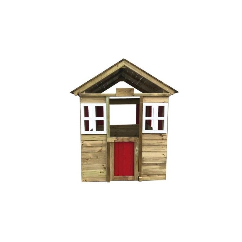 Casinha infantil de madeira MASGAMES MORANGO DELUXE XL