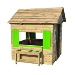Casita infantil de madera MASGAMES LOLLIPOP XXL HORECA con cocinita