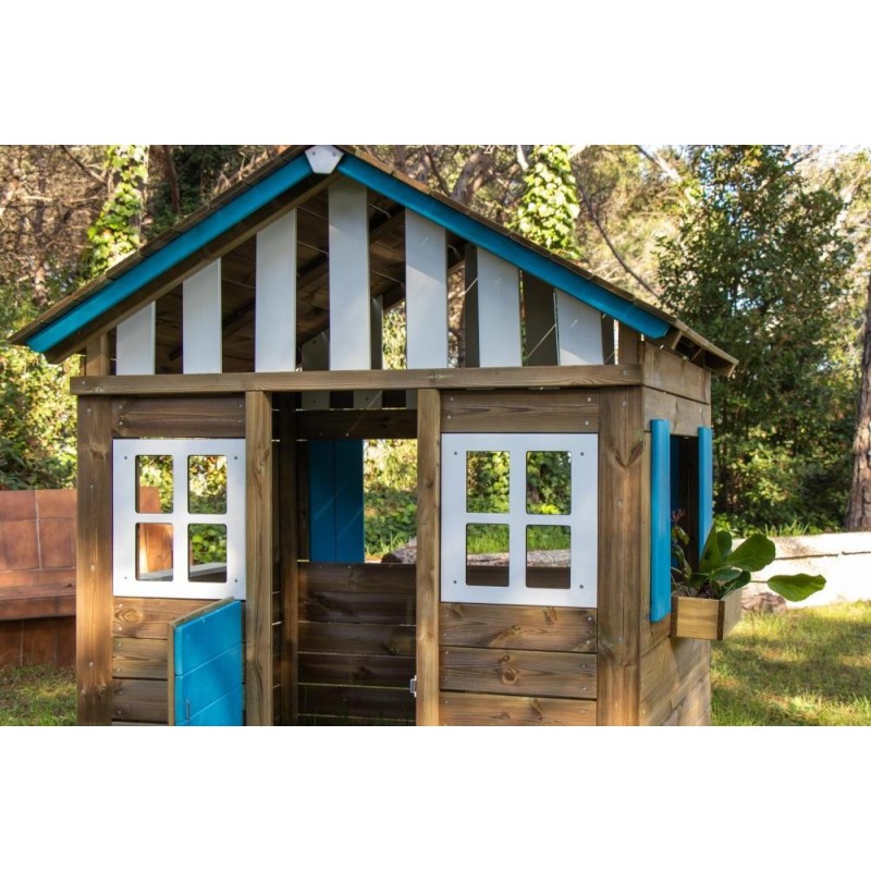 Caseta infantil de fusta MASGAMES LOLLIPOP XL BLAVA