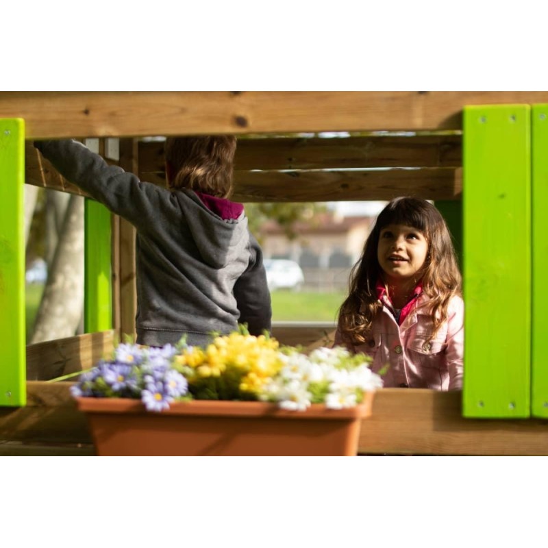 Casita infantil de madera MASGAMES LOLLIPOP XL VERDE