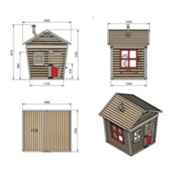 Casita infantil MASGAMES FADA madera panelada