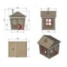Casita infantil MASGAMES FADA madera panelada