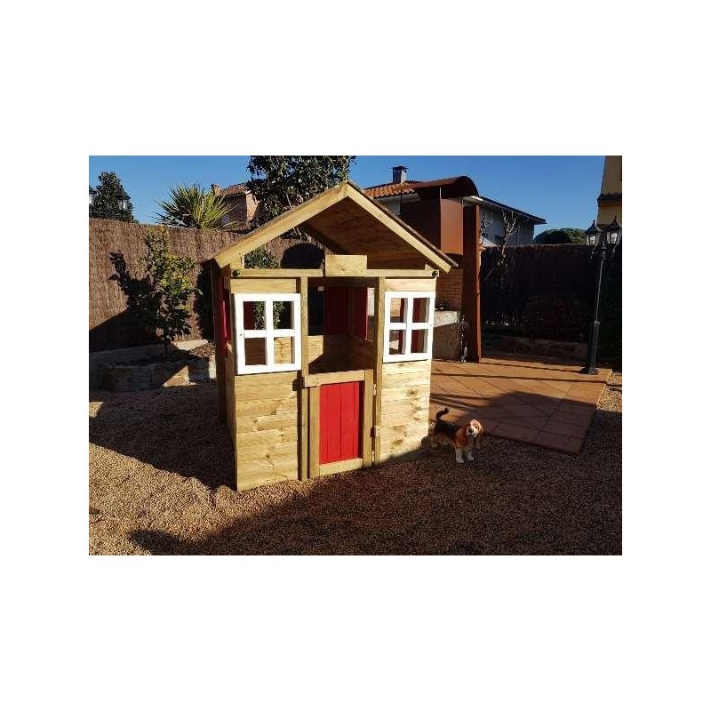 Casinha infantil de madeira MASGAMES MORANGO XL