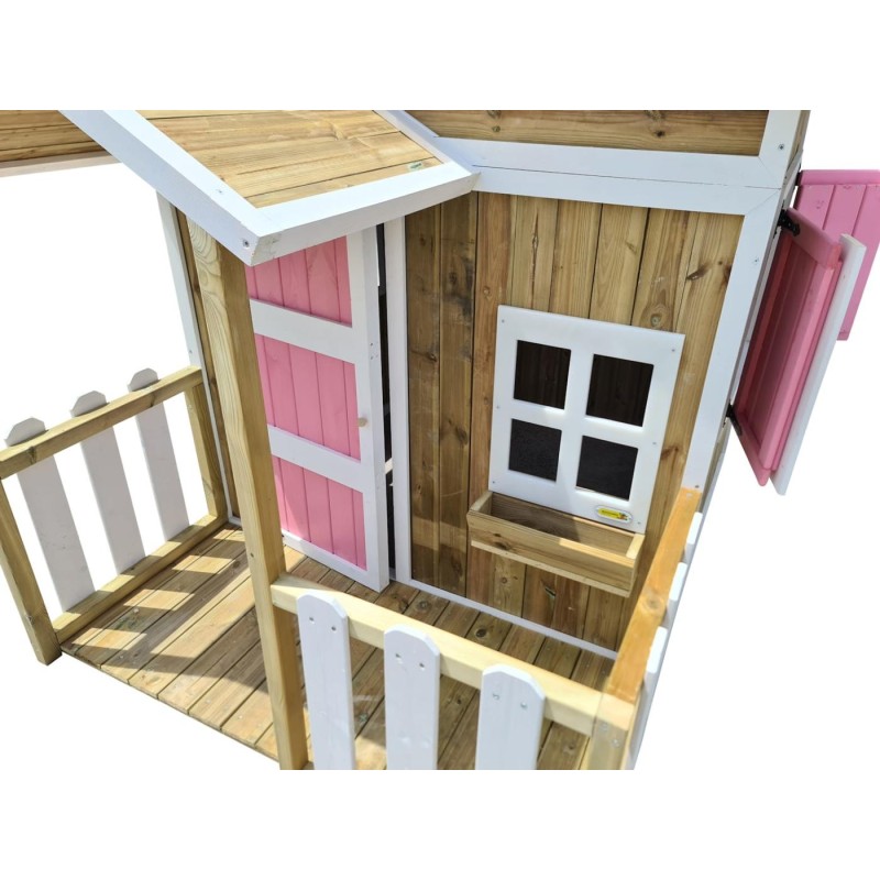 MASGAMES OLDEN casa de brincar madeira com painéis