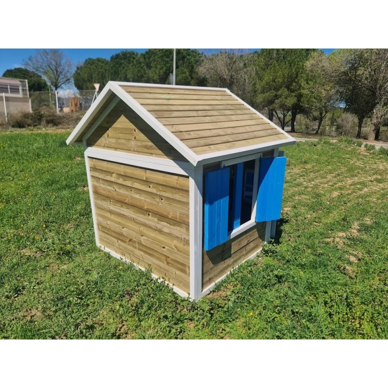 Casita infantil MASGAMES VISBY madera panelada
