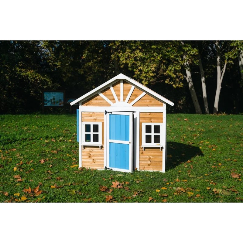 Casita infantil MASGAMES VISBY madera panelada
