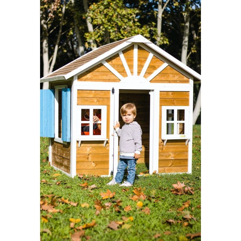 Casita infantil MASGAMES VISBY madera panelada