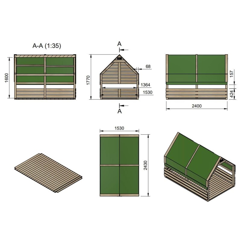 Cabaña de madera MASGAMES ANDREA