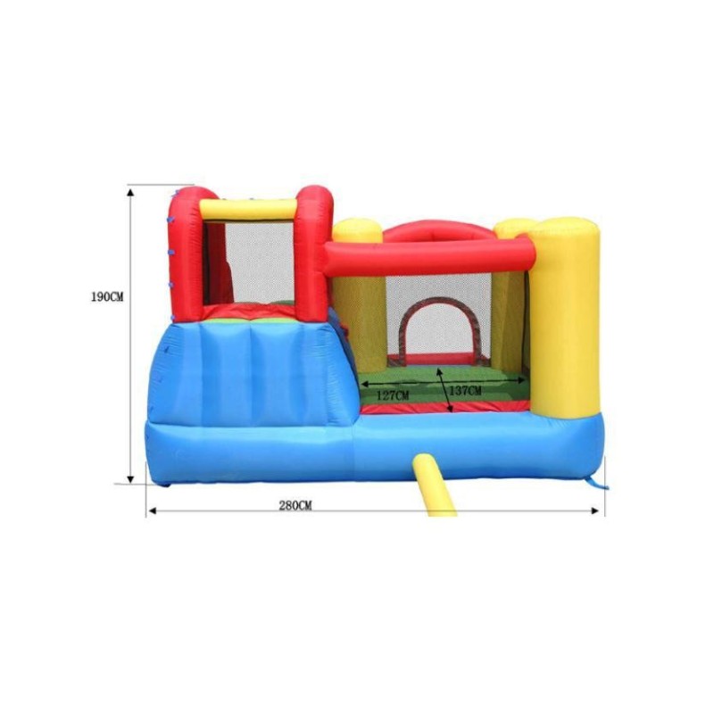 Castillo hinchable acuático Salta & Splash con cañón de agua