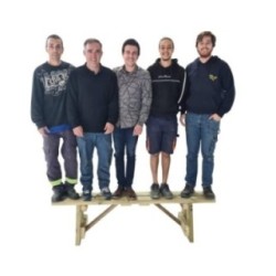 Banco de madera para el exterior MASGAMES ZURICH