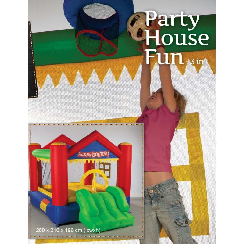 Castillo hinchable Party Fun House 3 en 1