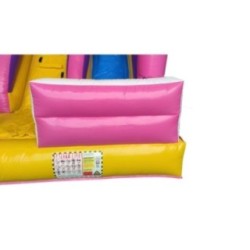 Hinchable Double Slide Fun Pink Castle