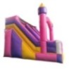 Hinchable Double Slide Fun Pink Castle