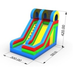 Hinchable Tobogan Doble Alto Profesional