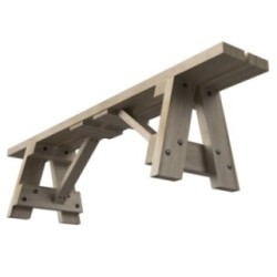 Banco de madera para el exterior MASGAMES ZURICH