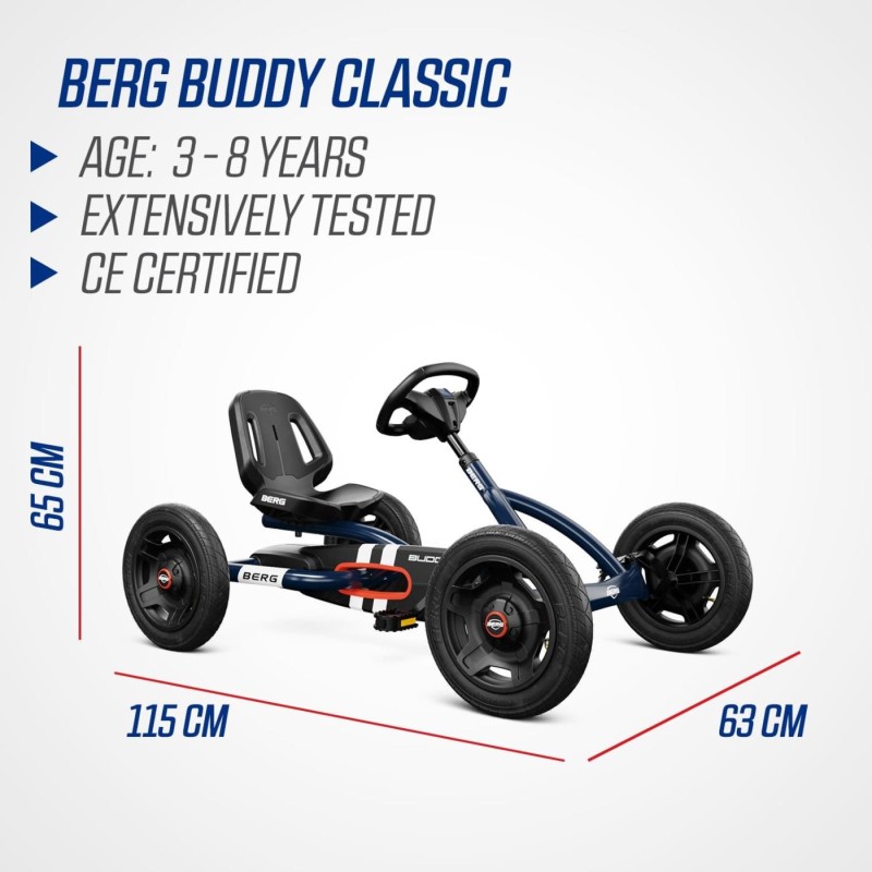 Carro a pedais BERG Buddy Classic Blue