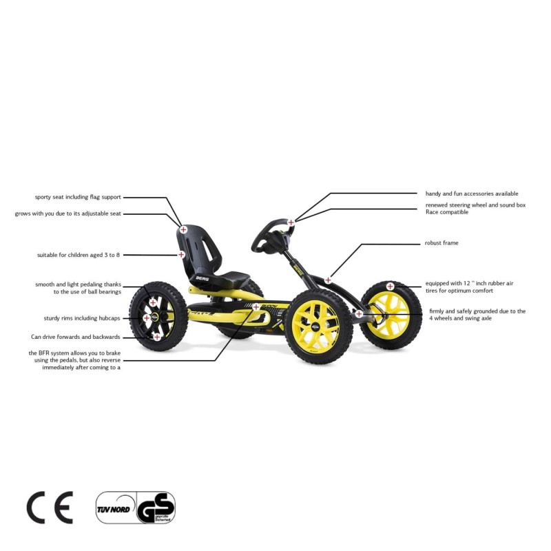 Coche de pedales BERG Buddy CROSS