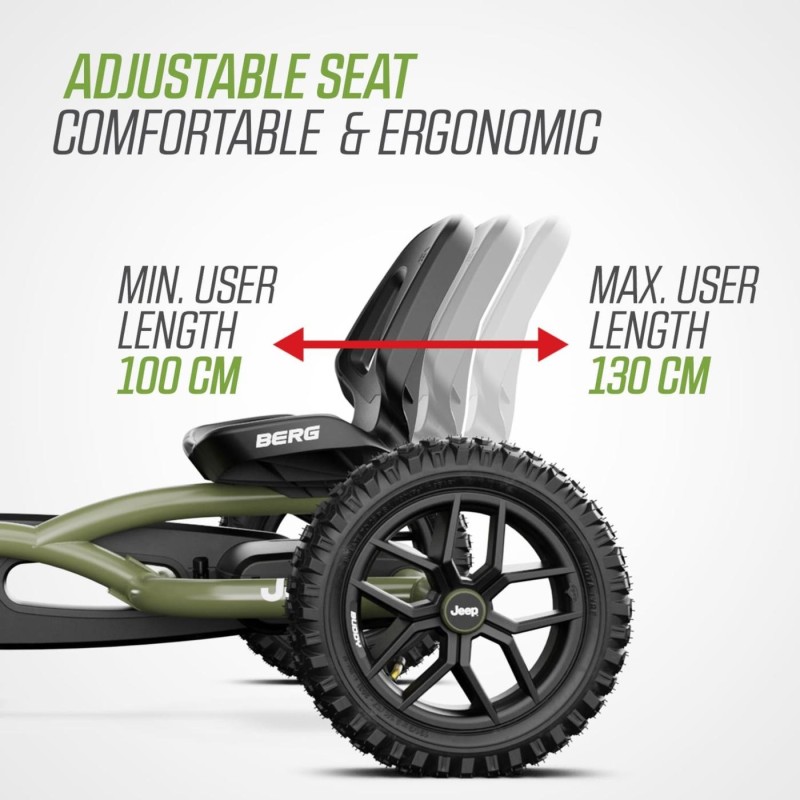 Coche de pedales BERG Buddy JEEP WRANGLER