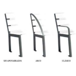 Banco de madera de roble SILAOS