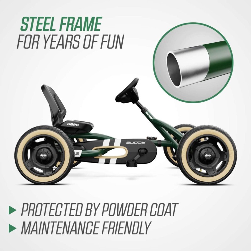 Carro a pedais BERG Buddy Retro Green
