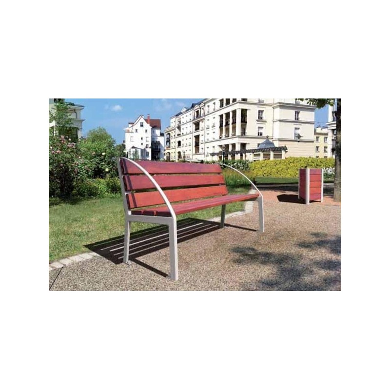 Banco de madera de roble SILAOS