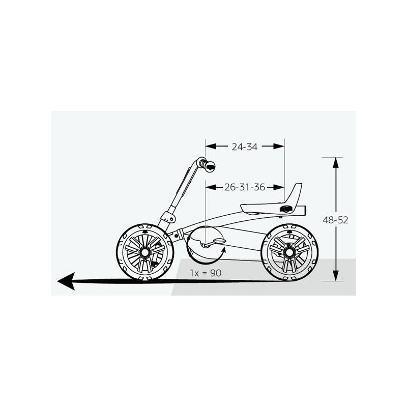 Coche de pedales BERG Buzzy RED-BLACK [Ltd]