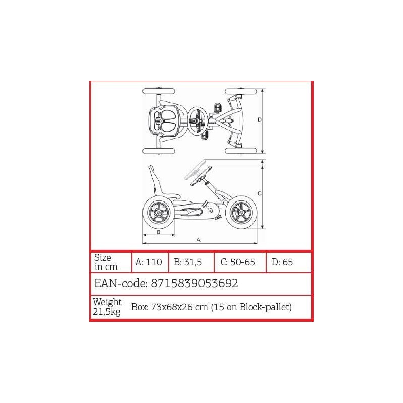 Coche de pedales BERG BUDDY PROF