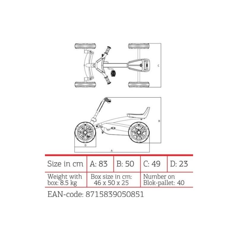 Coche de pedales BERG Buzzy FIAT 500