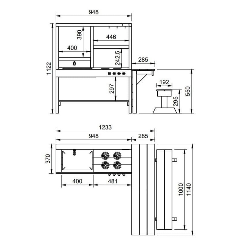 Cocinita infantil para exterior MASGAMES SPICY DELICIOUS